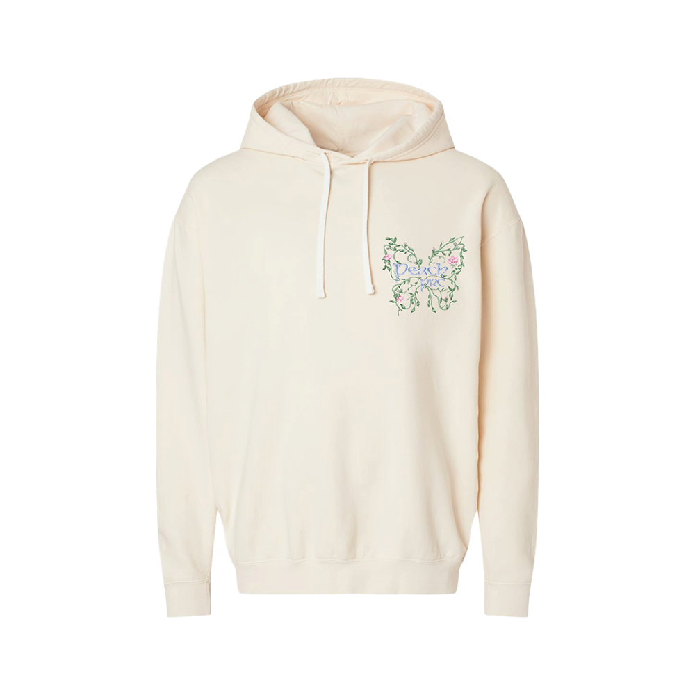 Peach Butterfly Hoodie Front